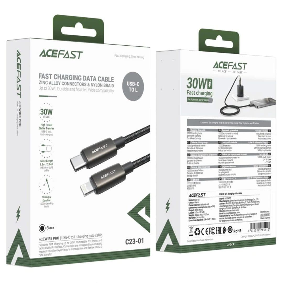 Acefast Cable Type-C to Lightning 30W