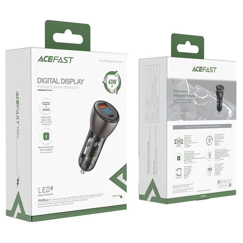 Acefast Car Charger 63W