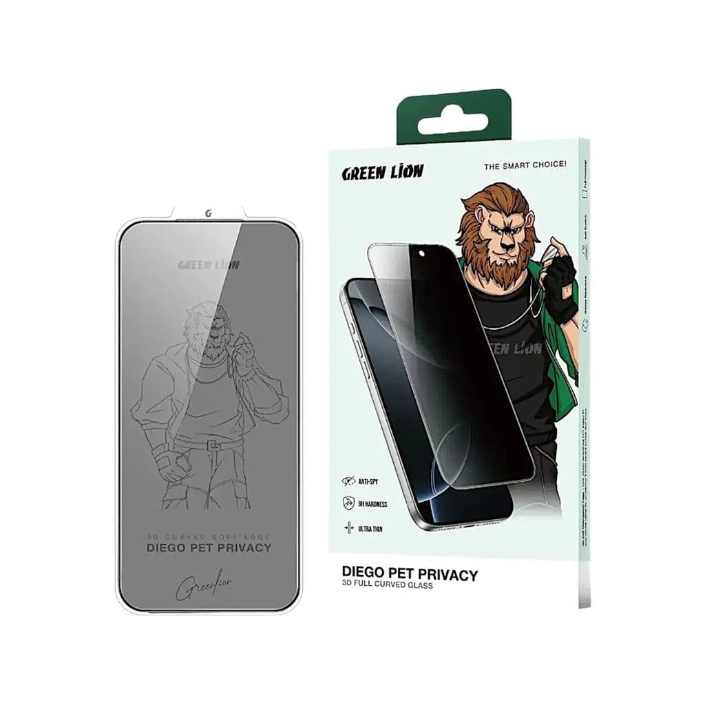 Green Lion Diego Pet Privacy 3D Full Curved Glass
